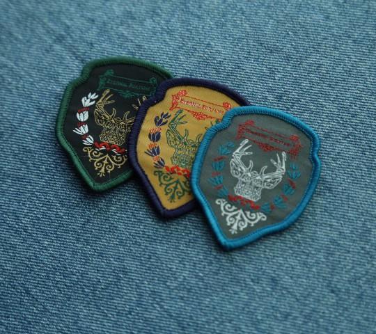 wholesale custom school uniform woven badge