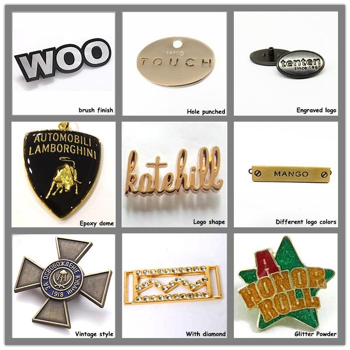 custom metal plate metallic tag