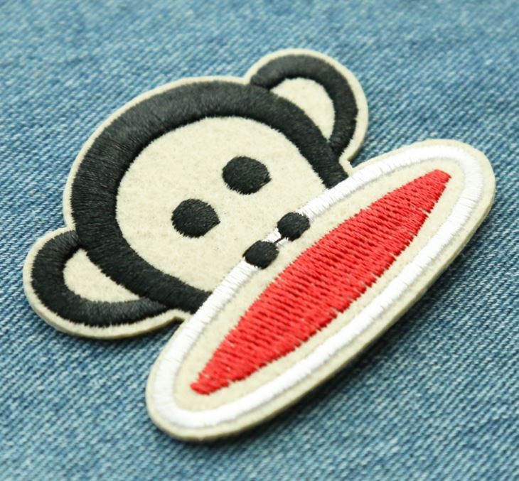 custom various shapes creative iron-on embroideried patch for decoration