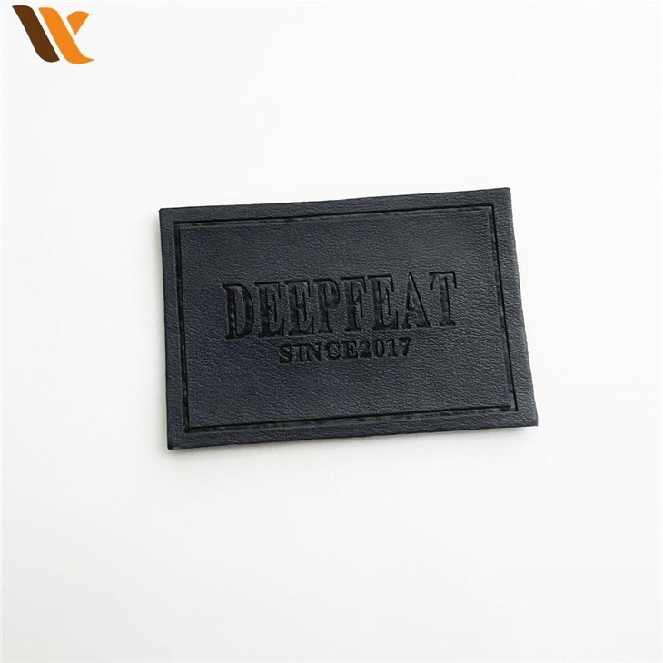Garment Accessories Embossed Faxu Leather Label 3