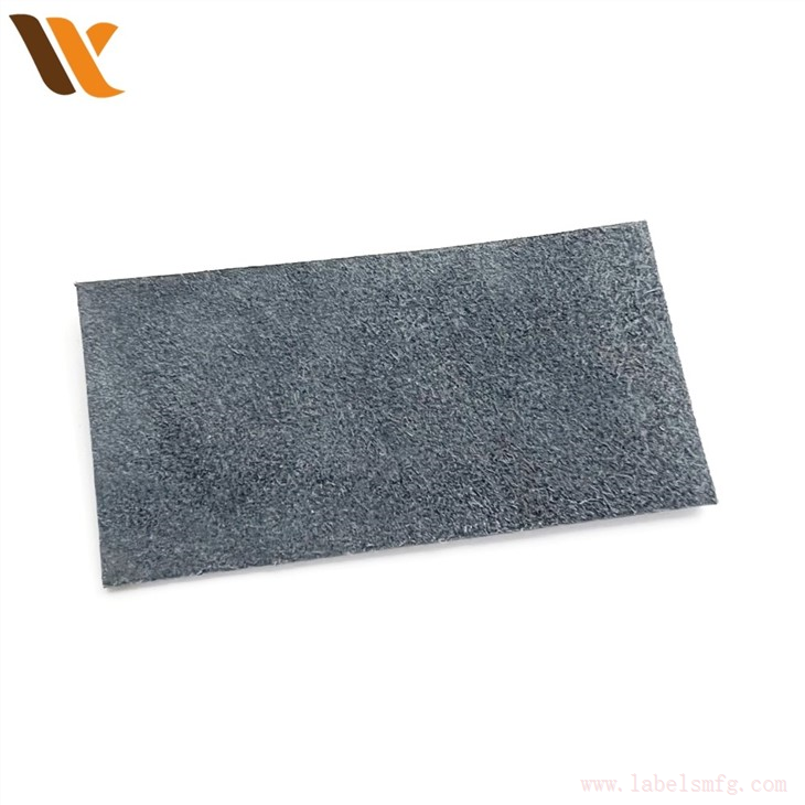 Silver Foiled Printed Logo Real Leather Patch