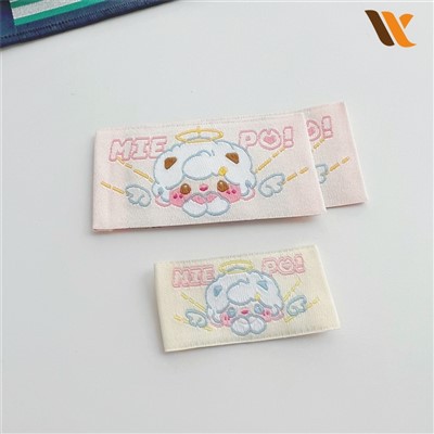 브랜드 태그 의류 패브릭 섬유 짠 레이블